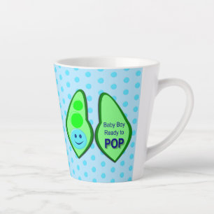 Taza De Café Latte Preparado para hacer que el niño pequeño coma azul