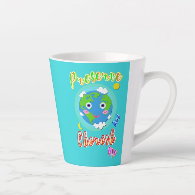 Taza De Café Latte Preservar Y Apreciarme (Derecha)