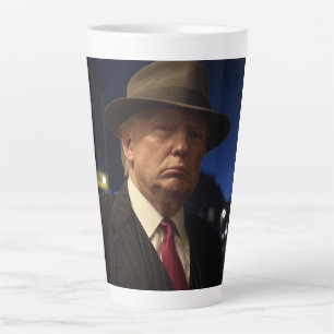 Taza De Café Latte Presidente estadounidense Donald Trump Padrino