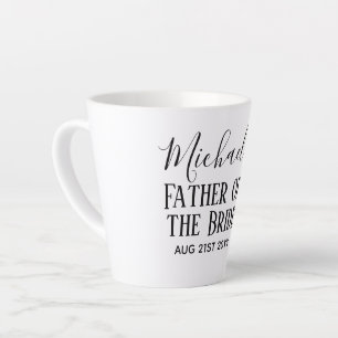 Taza De Café Latte PRESUPUESTO Bestman Groomsmen Regalos Black White