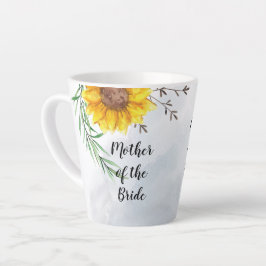 Taza De Café Latte PRESUPUESTO Madre Novia Groom Boda Regalos Girasol