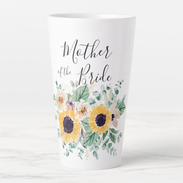 Taza De Café Latte PRESUPUESTO Madre Novia Groom Personalizado Regalo (Anverso)