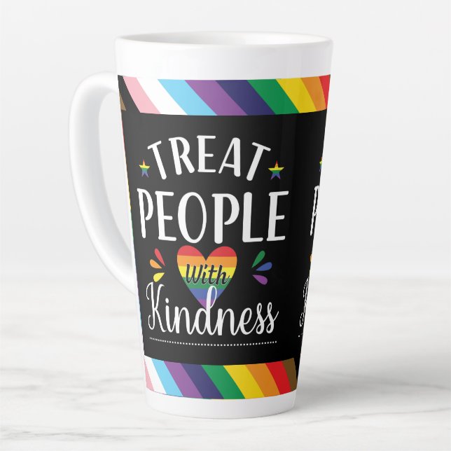 Taza De Café Latte Pride Amabilidad (Ángulo izquierdo)