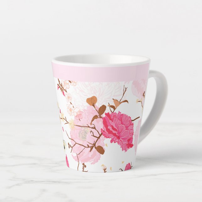 Taza De Café Latte primavera (Ángulo derecho)
