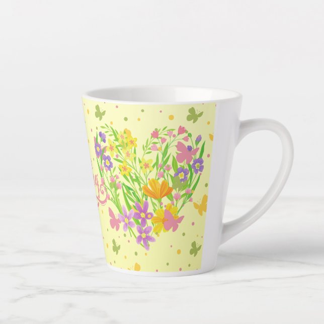 Taza De Café Latte Primavera (Derecha)