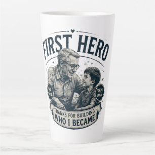 Taza De Café Latte Primer héroe amigo por siempre Día del Padre Vinta