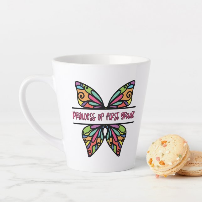Taza De Café Latte Princesa De Primer Grado (In situ)