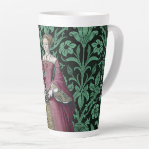 Taza De Café Latte Princesa Retrato Elizabeth Tudor, Reina