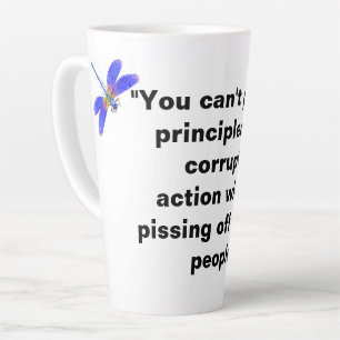 Taza De Café Latte Principio de lucha contra la corrupción