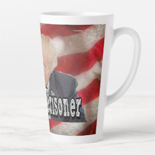 Taza De Café Latte Prisionero político de Trump