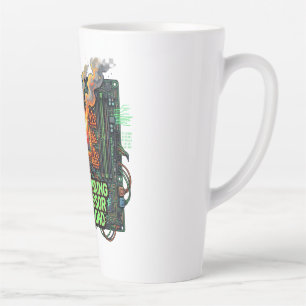 Taza De Café Latte Procesador Sobrecargado por Pensar Demasiado Diver
