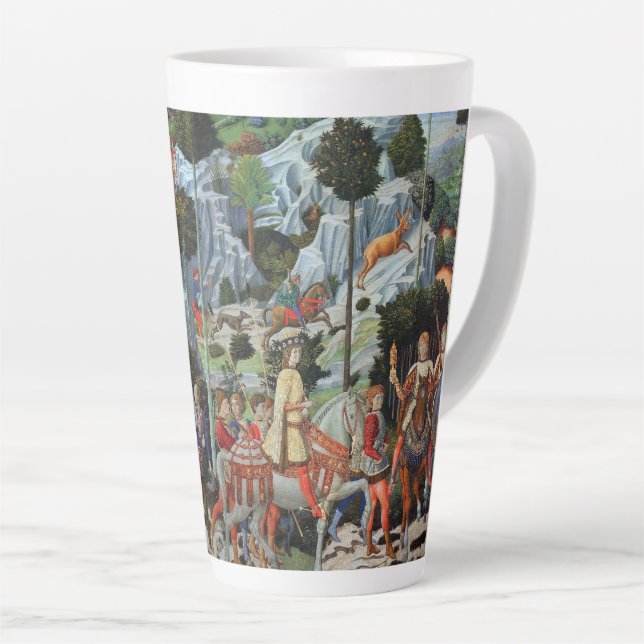 Taza De Café Latte Procesión de los Gozzoli Magi-Benozzo (Ángulo derecho)