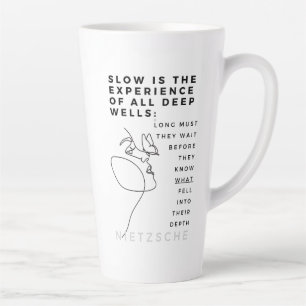 Taza De Café Latte Proep Soul Introvert Filosofía, cita Nietzsche