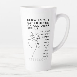 Taza De Café Latte Proep Soul Introvert Filosofía, cita Nietzsche
