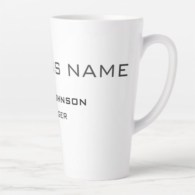 Taza De Café Latte Profesional moderno sencillo (Derecha)