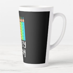 Taza De Café Latte Profesora de Regalos Esbozo de Bonito de artista