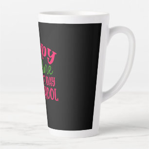 Taza De Café Latte Profesora de Regalos Feliz Primer Día Escolar En