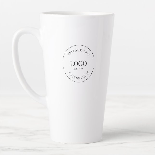 Taza De Café Latte Programa comercial simple entrega de código QR con (Izquierda)