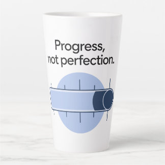 Taza De Café Latte Progreso, no perfección