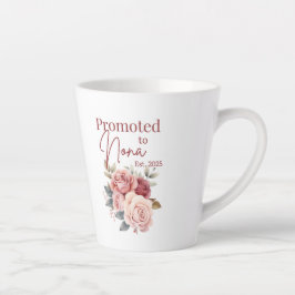 Taza De Café Latte Promocionado a Nona Mug - Regalo de la abuela flor