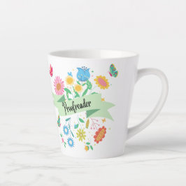 Taza De Café Latte Proofreader Spring Floral Mug