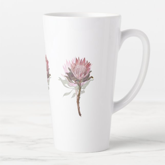 Taza De Café Latte protea flowers (Derecha)