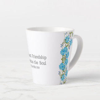 Taza De Café Latte Proverbios 27:9 Amistad Religiosa Cristiana