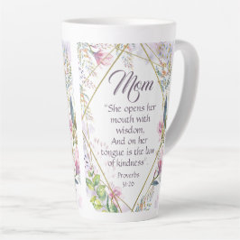 Taza De Café Latte Proverbios 31 Biblia contra regalo de Día de la Ma