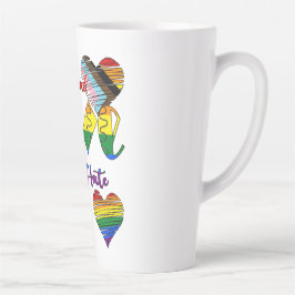 Taza De Café Latte Provocar amor no odio
