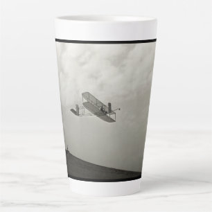 Taza De Café Latte Prueba de vuelo en planeador Aviación Hermanos Wri