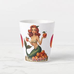 Taza De Café Latte Prueba Mis Melocotones Sirena Thunder_Cove