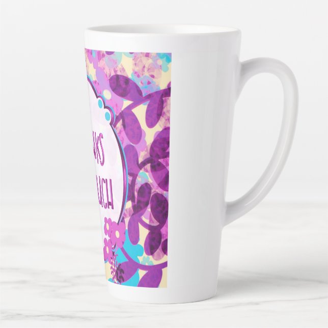 Taza De Café Latte Puestos deportivos de primavera - Gracias capricho (Derecha)