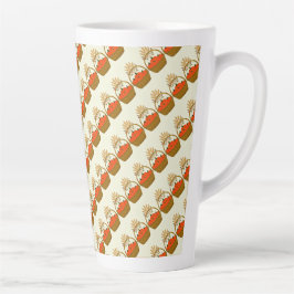 Taza De Café Latte 🎃 Pumpkin & Wheat Latte Mug