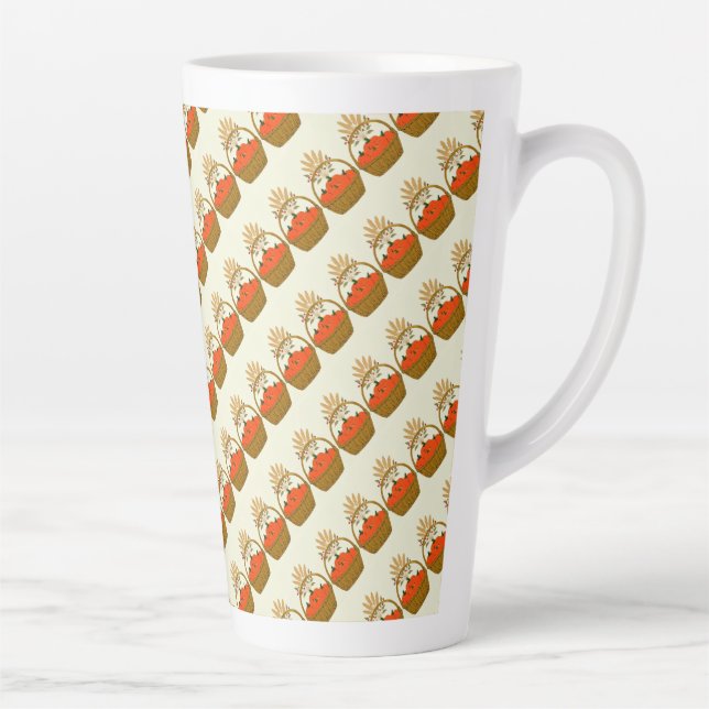 Taza De Café Latte 🎃 Pumpkin & Wheat Latte Mug (Derecha)