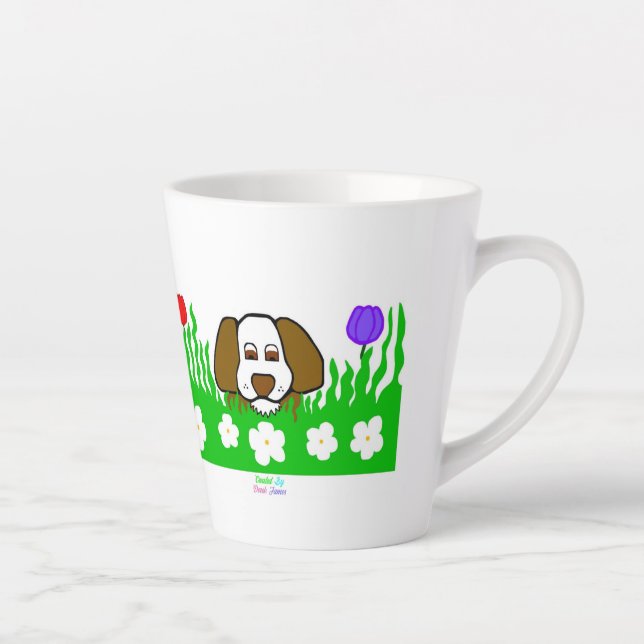 Taza De Café Latte Pup N Play Small Latte Mug (Derecha)