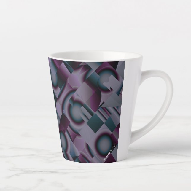 Taza De Café Latte PureColor Latte Mug (Derecha)