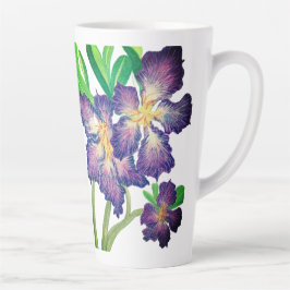 Taza De Café Latte Purple Adenium Latte Mug