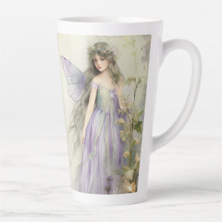 Taza De Café Latte Purple Fairy (matching lined journal available)