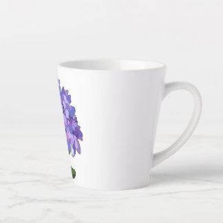 Taza De Café Latte Púrpura Hydrangea lata mug