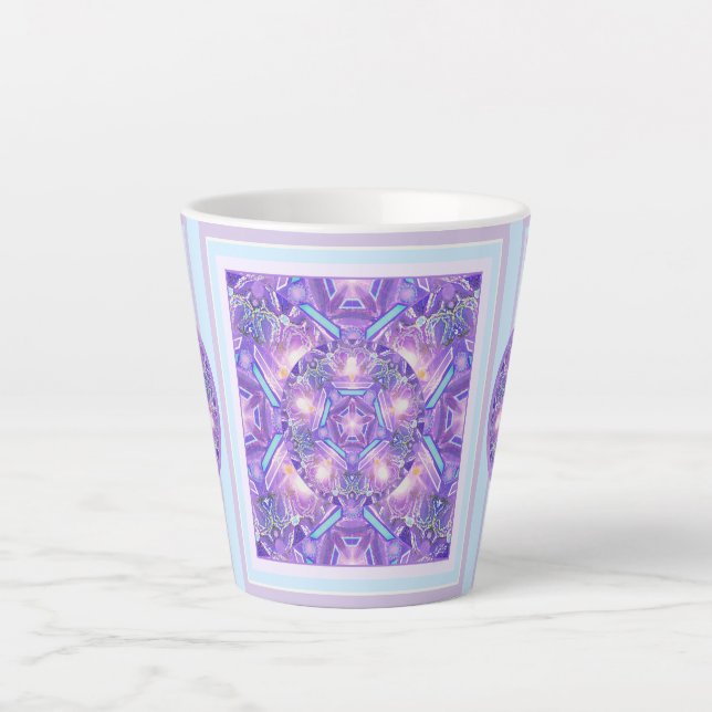 Taza De Café Latte Púrpura W1 (Anverso)