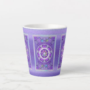Taza De Café Latte Púrpura W2