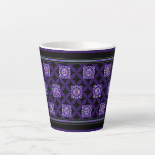Taza De Café Latte Púrpura W3