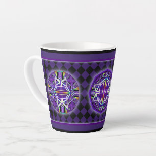 Taza De Café Latte Púrpura W3