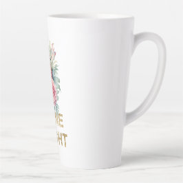 Taza De Café Latte Purpurina Gold Shine Pineapple