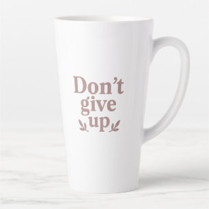 Taza De Café Latte Purpurinoso de perseverancia T-Shirt Coffee Mug