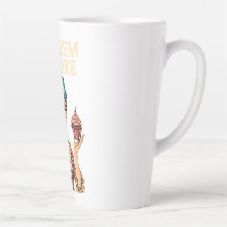 Taza De Café Latte Que coman pastel - Mugre fresca para los momentos 