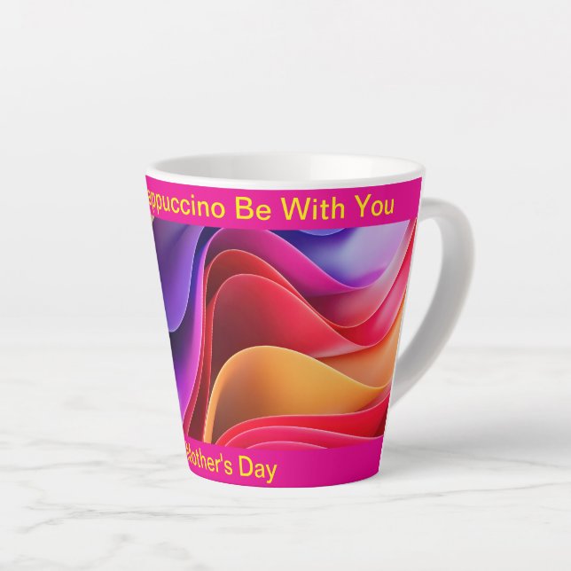 Taza De Café Latte Que El Frappuccino Esté Con Usted Latte Mug (Ángulo derecho)