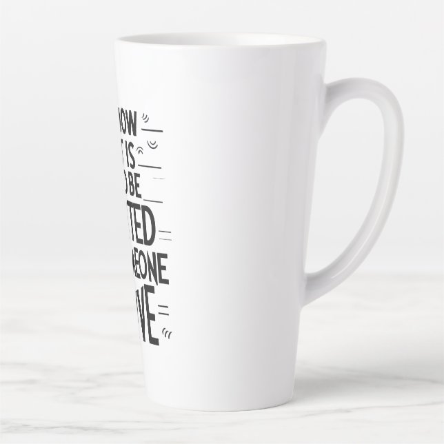 Taza De Café Latte Qué impar (Derecha)