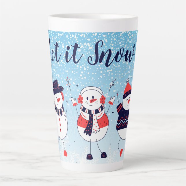 Taza De Café Latte Que nieve (Anverso)