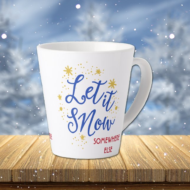 Taza De Café Latte Que nieve en otro lugar (Subido por el creador)